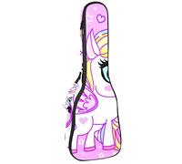 Ukulele Bag Bellezza Piccolo Unicorno Ukulele Custodia per Soprano Tenore Concert 23 Pollici 10 MM Spessore Morbido Imbottito Cinghie Regolabile Gig Bag