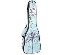 Ukulele Bag Blu Insetto Ukulele Custodia per Soprano Tenore Concert 23 Pollici 10 MM Spessore Morbido Imbottito Cinghie Regolabile Gig Bag
