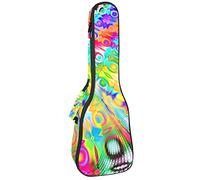 Ukulele Bag Boemia Rapsodia Ukulele Custodia per Soprano Tenore Concert 23 Pollice 10 MM Spessore Morbido Imbottito Cinghie Regolabile Gig Bag