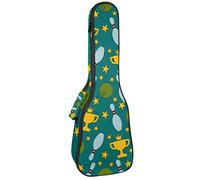 Ukulele Bag Bowling Verde Modello Ukulele Custodia per Soprano Tenore Concert 23 Pollici 10 MM Spessore Morbido Imbottito Cinghie Regolabile Gig Bag