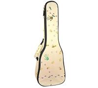 Ukulele Bag Colorato Carino Orme Ukulele Caso per Soprano Tenore Concert 23 Pollice 10 MM Spessore Morbido Imbottito Cinghie Regolabile Gig Bag