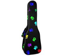 Ukulele Bag Colorato Orme Ukulele Caso per Soprano Tenore Concert 23 Pollice 10 MM Spessore Morbido Imbottito Cinghie Regolabile Gig Bag