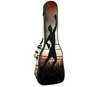Ukulele Bag Due Pugili In Un Match Ukulele Custodia per Soprano Tenore Concert 23 Pollici 10 MM Spessore Morbido Imbottito Cinghie Regolabile Gig Bag