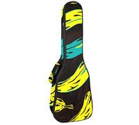 Ukulele Bag Giallo Blu Banana Modello Pittura Modello Ukulele Caso per Soprano Tenore Concert 23 Pollici 10MM Spessore Morbido Imbottito Cinghie Regolabile Gig Bag