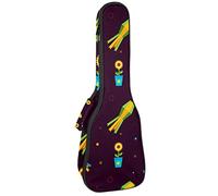 Ukulele Bag Girasole Pot Cultura Modello Ukulele Caso per Soprano Tenore Concert 23 Pollici 10MM Spessore Morbido Imbottito Cinghie Regolabile Gig Bag
