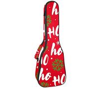 Ukulele Bag Ho e Verde Fiocco di Neve Modello Ukulele Custodia per Soprano Tenore Concert 23 Pollici 10 MM Spessore Morbido Imbottito Cinghie Regolabile Gig Bag