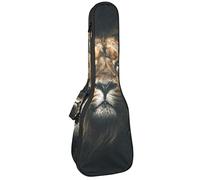 Ukulele Bag Leone Ritratto Ukulele Custodia per Soprano Tenore Concert 23 Pollice 10 MM Spessore Morbido Imbottito Cinghie Regolabile Gig Bag