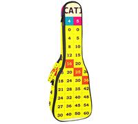 Ukulele Bag Matematica Moltiplicazione Tavolo Ukulele Caso per Soprano Tenore Concert 23 Pollici 10 MM Spessore Morbido Imbottito Cinghie Regolabile Gig Bag