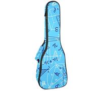 Ukulele Bag Matematica Righello Formula Ukulele Caso per Soprano Tenore Concert 23 Pollici 10 MM Spessore Morbido Imbottito Cinghie Regolabile Gig Bag