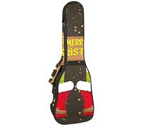 Ukulele Bag Merry Christmas Cartoon Elf Gambe Ukulele Caso per Soprano Tenore Concerto 23 Pollice 10MM Spessore Morbido Imbottito Cinghie Regolabili Gig Bag