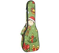 Ukulele Bag Natale Ragazzo Regali Ukulele Caso per Soprano Tenore Concert 23 Pollice 10 MM Spessore Morbido Imbottito Cinghie Regolabile Gig Bag