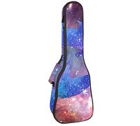 Ukulele Bag Nebular Starry Whale Ukulele Caso per Soprano Tenore Concerto 23 Pollice 10MM Spessore Morbido Imbottito Cinghie Regolabili Gig Bag