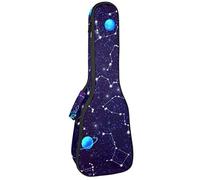 Ukulele Bag Night Sky Custodia Ukulele per Soprano Tenore Concert 23 Pollice 10 MM Spessore Morbido Imbottito Cinghie Regolabile Gig Bag