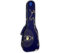 Ukulele Bag Night Sky Unicorn Pattern Ukulele Custodia per Soprano Tenore Concert 23 Pollici 10 MM Spessore Morbido Imbottito Cinghie Regolabile Gig Bag