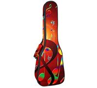 Ukulele Bag Notazione Musica Ukulele Caso per Soprano Tenore Concert 23 Pollici 10 MM Spessore Morbido Imbottito Cinghie Regolabile Gig Bag