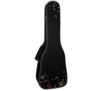 Ukulele Bag Note Musiche Sfondo Modello Ukulele Custodia per Soprano Tenore Concert 23 Pollici 10 MM Spessore Morbido Imbottito Cinghie Regolabile Gig Bag