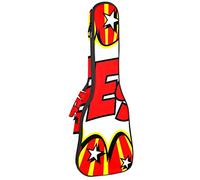 Ukulele Bag Rosso Pop Art Ukulele Caso per Soprano Tenore Concert 23 Pollice 10 MM Spessore Morbido Imbottito Cinghie Regolabile Gig Bag
