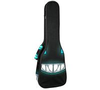 Ukulele Bag Scary Cheshire Cat Vampire Face Ukulele Case per Soprano Tenore Concerto 23 Pollice 10MM Spessore Morbido Imbottito Cinghie Regolabile Gig Bag