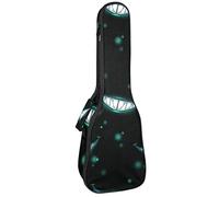 Ukulele Bag Scary Vampires Smile with Denti Ukulele Case per Soprano Tenore Concerto 23 Pollice 10MM Spessore Morbido Imbottito Cinghie Regolabili Gig Bag