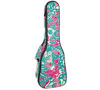 Ukulele Bag Seamless Doodle Modello Ukulele Case per Soprano Tenore Concerto 23 Pollice 10MM Spessore Morbido Imbottito Cinghie Regolabile Gig Bag