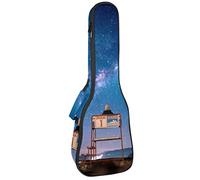 Ukulele Bag Starry Sky Night Ukulele Custodia per Soprano Tenore Concert 23 Pollice 10 MM Spessore Morbido Imbottito Cinghie Regolabile Gig Bag