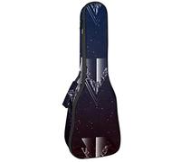 Ukulele Bag Starry Sky Night Ukulele Custodia per Soprano Tenore Concert 23 Pollice 10 MM Spessore Morbido Imbottito Cinghie Regolabile Gig Bag