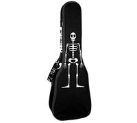 Ukulele Bag Tre Scheletri Ukulele Caso per Soprano Tenore Concerto 23 Pollice 10MM Spessore Morbido Imbottito Cinghie Regolabili Gig Bag