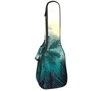 Ukulele Bag Tropicale Palma Giungla Modello Custodia Ukulele per Soprano Tenore Concert 23 Pollici 10 MM Spessore Morbido Imbottito Cinghie Regolabile Gig Bag
