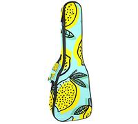Ukulele Bag Verde Limone Ukulele Caso per Soprano Tenore Concert 23 Pollice 10MM Spessore Morbido Imbottito Cinghie Regolabile Gig Bag