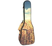 Ukulele Bag Wheet Field Ukulele Caso per Soprano Tenore Concert 23 Pollici 10 MM Spessore Morbido Imbottito Cinghie Regolabile Gig Bag