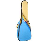 Ukulele Bag Yello e Blu Matite Colorate Ukulele Custodia per Soprano Tenore Concert 23 Pollici 10 MM Spessore Morbido Imbottito Cinghie Regolabile Gig Bag