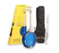 Ukulele banjo con piccole gemme color oro (Sapphire)