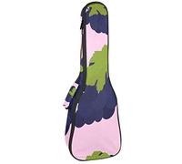 Ukulele Borsa Acquerello Modello Uva Rosa Modello Ukulele Caso per Soprano Tenore Concert 23 Pollici 10MM Spessore Morbido Imbottito Cinghie Regolabile Gig Bag