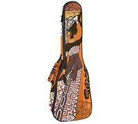 Ukulele Borsa Africana Bellezza Donne Ukulele Caso per Soprano Tenore Concert 23 Pollice 10 MM Spessore Morbido Imbottito Cinghie Regolabile Gig Bag