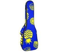 Ukulele Borsa Ananas Blu Ukulele Custodia per Soprano Tenore Concert 23 Pollici 10 MM Spessore Morbido Imbottito Cinghie Regolabile Gig Bag
