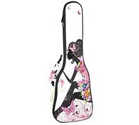Ukulele Borsa Bellezza Farfalla Ragazza Ukulele Caso per Soprano Tenore Concert 23 Pollice 10MM Spessore Morbido Imbottito Cinghie Regolabile Gig Bag