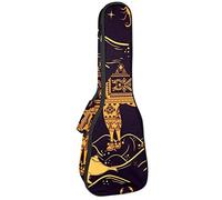 Ukulele Borsa Cactus Cammello Sul Deserto E Lampada Ukulele Custodia per Soprano Tenore Concert 23 Pollici 10 MM Spessore Morbido Imbottito Cinghie Regolabile Gig Bag