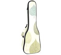 Ukulele Borsa Foglia Verde Ukulele Caso per Soprano Tenore Concert 23 Pollice 10 MM Spessore Morbido Imbottito Cinghie Regolabile Gig Bag