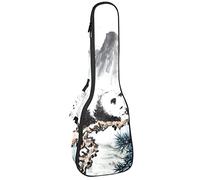 Ukulele Borsa Panda Cina Modello Ukulele Caso per Soprano Tenore Concerto 23 Pollici 10MM Spessore Morbido Imbottito Cinghie Regolabile Gig Bag