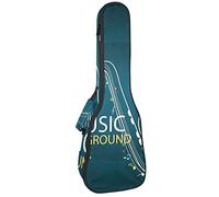 Ukulele Borsa Sassofono Note Musicali Ukulele Caso per Soprano Tenore Concerto 23 Pollice 10MM Spessore Morbido Imbottito Cinghie Regolabili Gig Bag