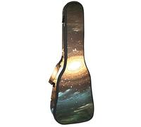 Ukulele borsa spazio con spirale galassia e stelle Ukulele caso per Soprano Tenore Concert 23 Pollici 10 MM spessore morbido imbottito cinghie regolabili Gig Bag