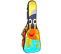 Ukulele Borsa Spiaggia Granchio Ukulele Caso per Soprano Tenore Concert 23 Pollice 10 MM Spessore Morbido Imbottito Cinghie Regolabile Gig Bag