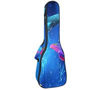 Ukulele Borsa Starry Whale Ukulele Caso per Soprano Tenore Concerto 23 Pollice 10MM Spessore Morbido Imbottito Cinghie Regolabili Gig Bag