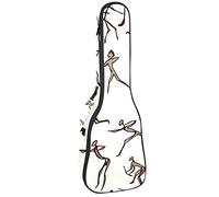 Ukulele Borsa Tiro Con L'arco Uomo Ukulele Caso per Soprano Tenore Concert 23 Pollice 10 MM Spessore Morbido Imbottito Cinghie Regolabile Gig Bag