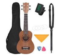 ukulele Chitarra Soprano Per Strumenti Musicali Per Chitarra Hawaiana A 4 Corde Ukulele Sapele Da 21 Pollici(Color:B)