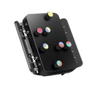 Ukulele Chord Trainer con 6 pulsanti rotondi colorati Clip On Design facile da ricordare posizionamento delle dita per pratica fluida Strumento di apprendimento dello stress