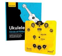 Ukulele Circle of Fifths Book | All-in-One Music Theory Aid con libro per uso pratico | Uke Focused | Impara accordi, progressi e composizioni - Ruota in plastica Circle of Fifths