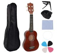 Ukulele classico da 53,3 cm, facile da trasportare per principianti, struttura in legno, adatto per studenti e artisti all'aperto