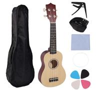 Ukulele classico da 53,3 cm, facile da trasportare per principianti, struttura in legno, adatto per studenti e artisti all'aperto