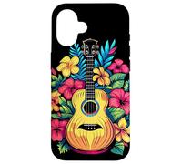 Ukulele Comic Look Cavaquinho Lezioni di musica Custodia per iPhone 16